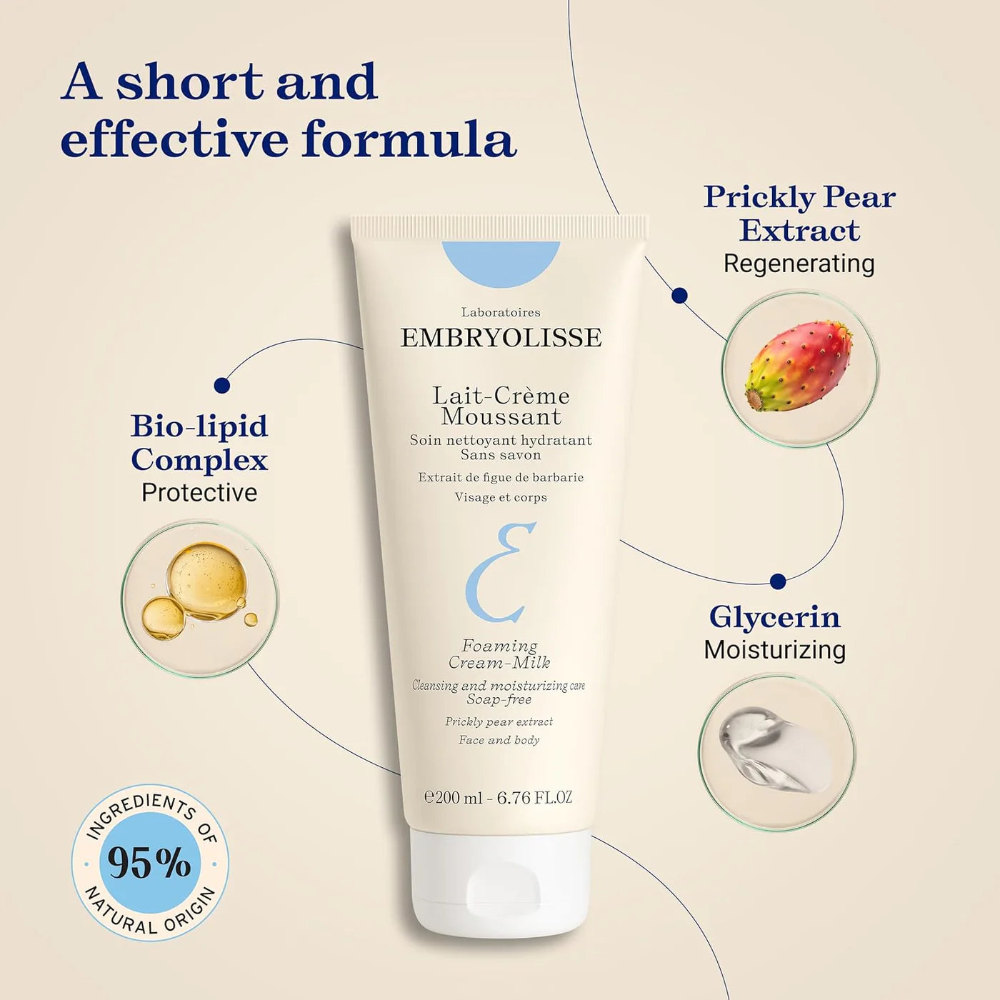 Foaming Cream Milk - Face and Body Cleanser