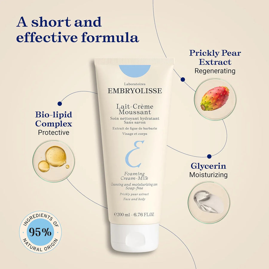Foaming Cream Milk - Face and Body Cleanser